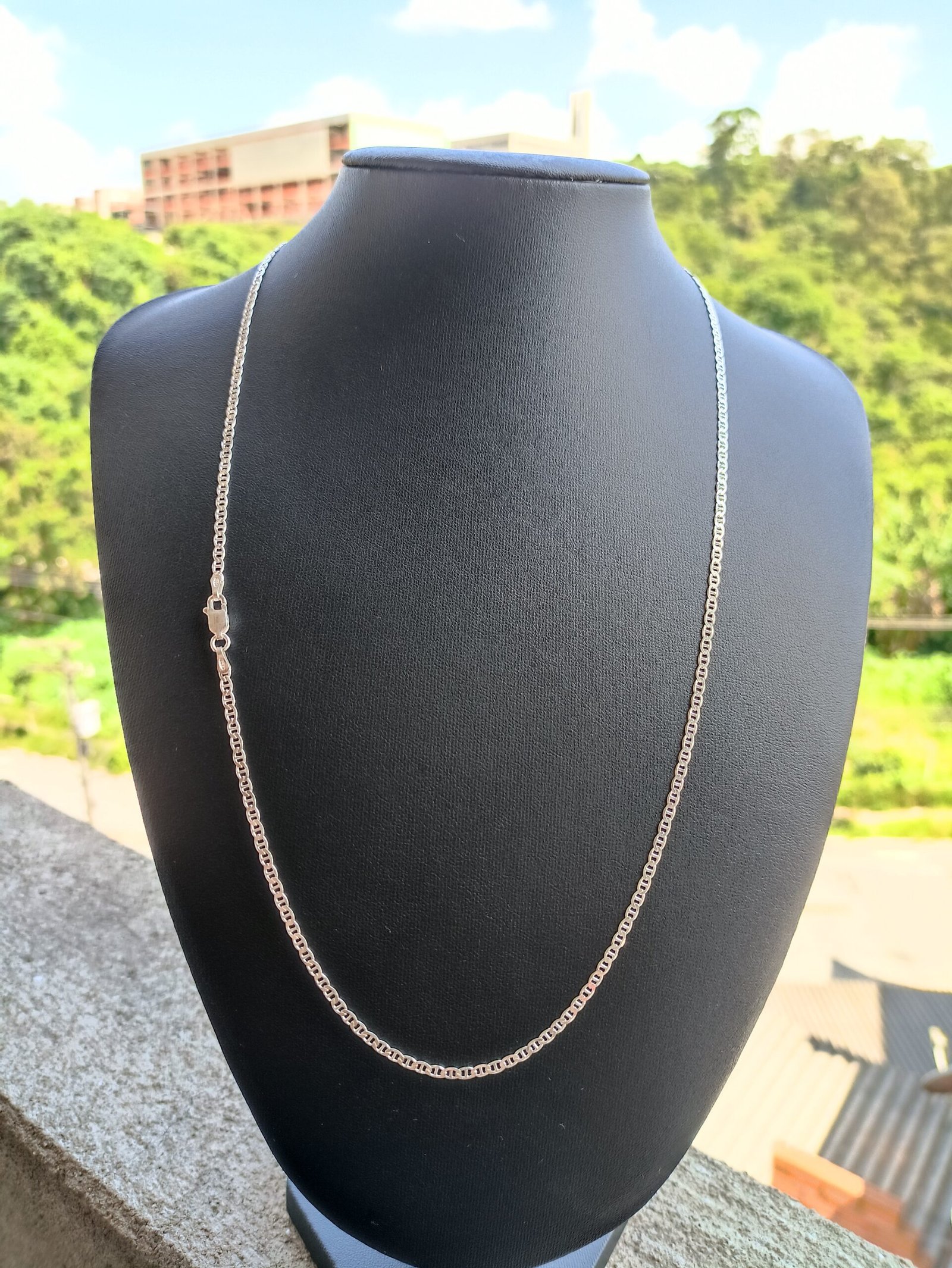 Corrente Piastrine - 3mm 60cm - Prata 925