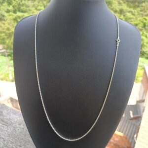 Corrente Cordão Baiano - 1,3mm 60cm - Prata 925