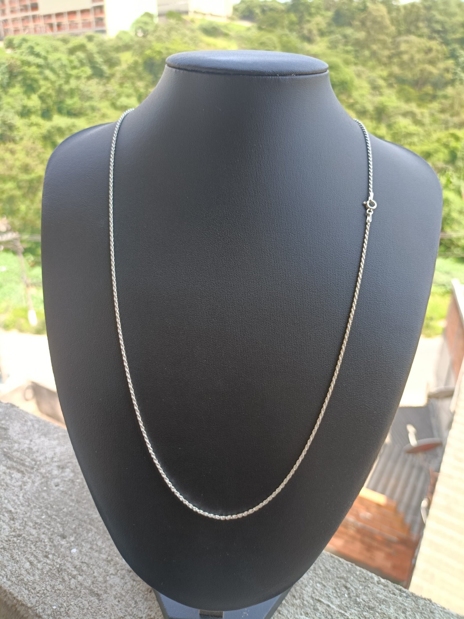 Corrente Cordão Baiano - 1,3mm 60cm - Prata 925