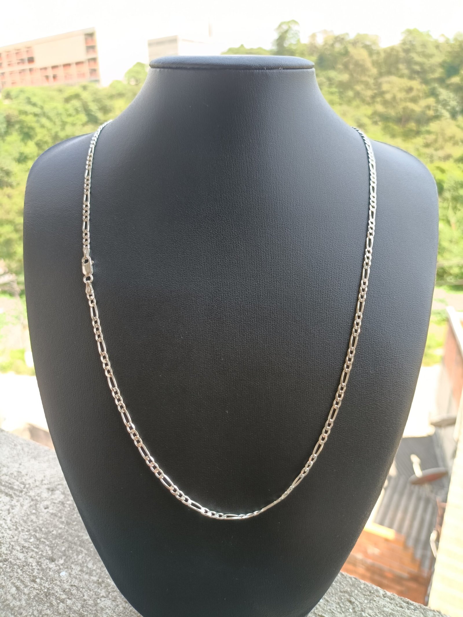 Corrente Elo 3x1 - 3mm 60cm - Prata 925