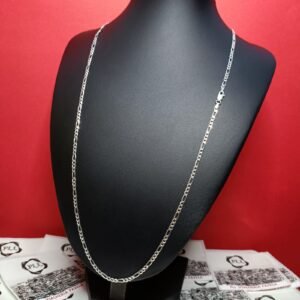 Corrente Elo 3x1 - 3mm 70cm - Prata 925