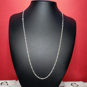 Corrente Elo 3x1 Espiral - 2mm 60cm - Prata 925