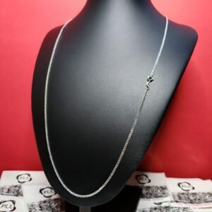 Corrente Grumet - 2mm 70cm - Prata 925