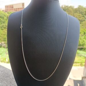 Corrente Rabo de Rato - 1mm 60cm - Prata 925